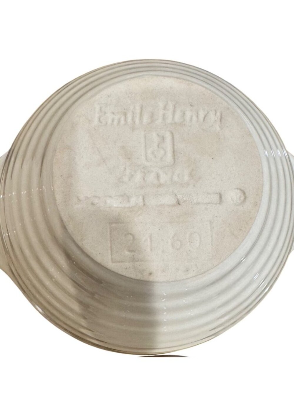 4 Emile Henry Modele Depose 21.60 Bowl Ribbed Lug Handled Soup Cereal Ice Cream - Picture 7 of 10